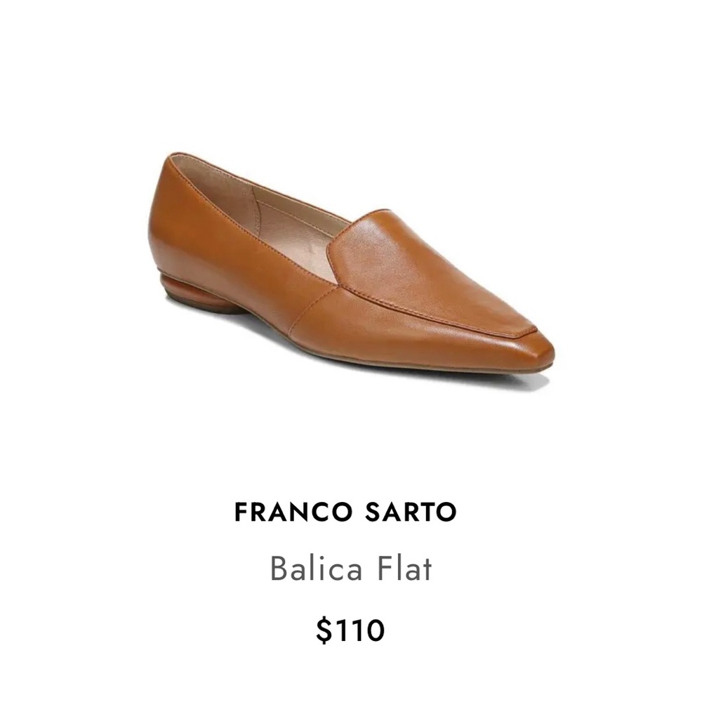 Franco Sarto Balica Flat in Cognac Size 7.5 - Picture 5 of 5